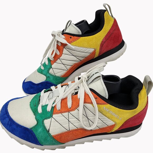 Merrell Mens Size 8.5 US Alpine Colorblock Primary Sneakers Multicolor Shoes - Picture 4 of 11